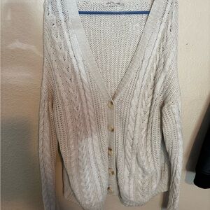 Urban Outfitters Ivory Knit Cardigan